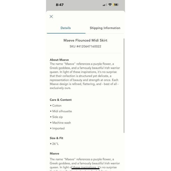 Anthropologie Maeve Flounced Midi Skirt Wrap Ruffle Black Size 16 NWT - Picture 2 of 6